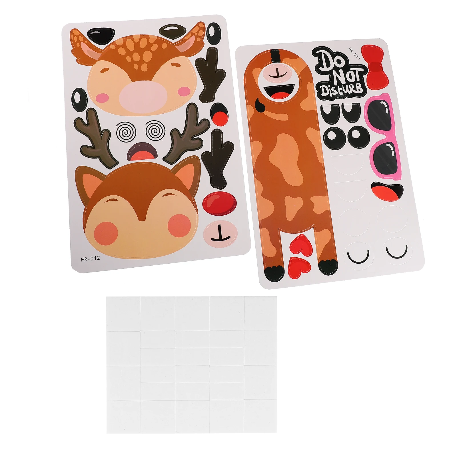 

2Pcs Kids DIY Supplies Animal-Shaped Door Tags Hand-Made Signs Cultivate Coordination Creativity Perfect Gift for Children