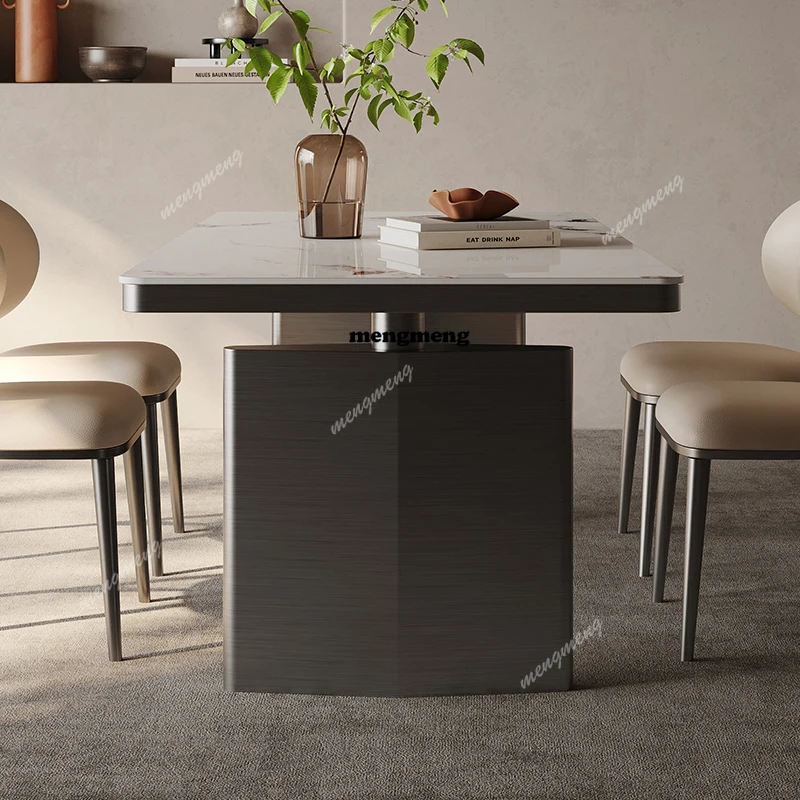 Italian High Quality Dining Table Light Luxury Modern Aesthetics Comfortable Designer Restaurant Table Muebles Home Furniture