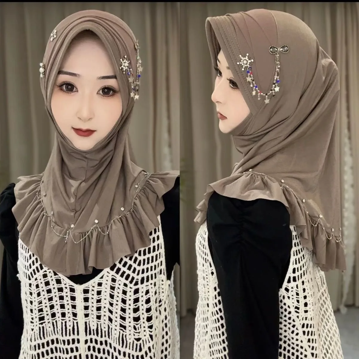 New Malaysia Muslim Lady Ready Instant Sponge Hat Hijab