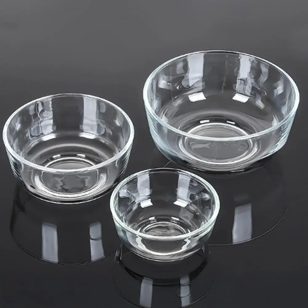 Glass Mixing Bowl Salad Bowl Thickened Serving Bowl for Salad Soup Noodles Oatmeal Round Dish Reusable Kitchen Dinnerware