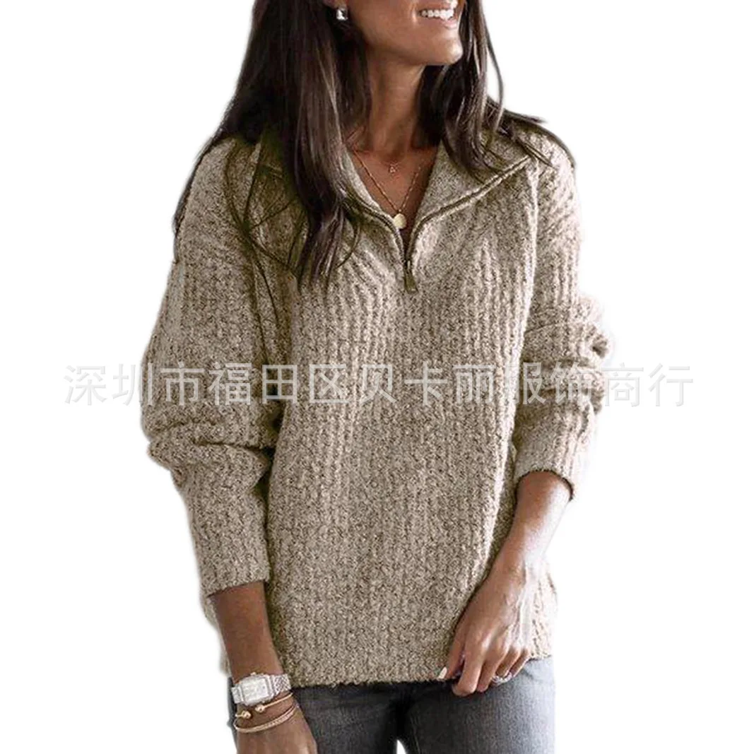 Winter Rits Trui Gebreide Trui Jas Dames Warme Tops Sweter Mujer Blusas De Frio Feminino Para O Inverno Knitwears