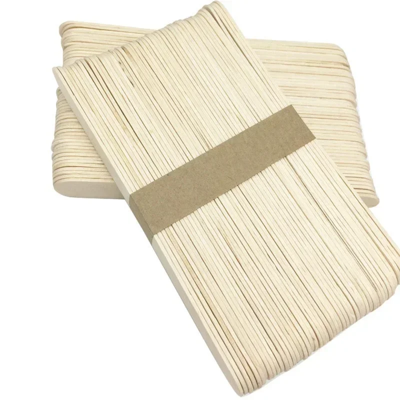 

Wax Applicator Sticks, Large Wide Wood Stick Applicators for Wax Beans Beads Hot, Hair Removal Spatula, 100pcs