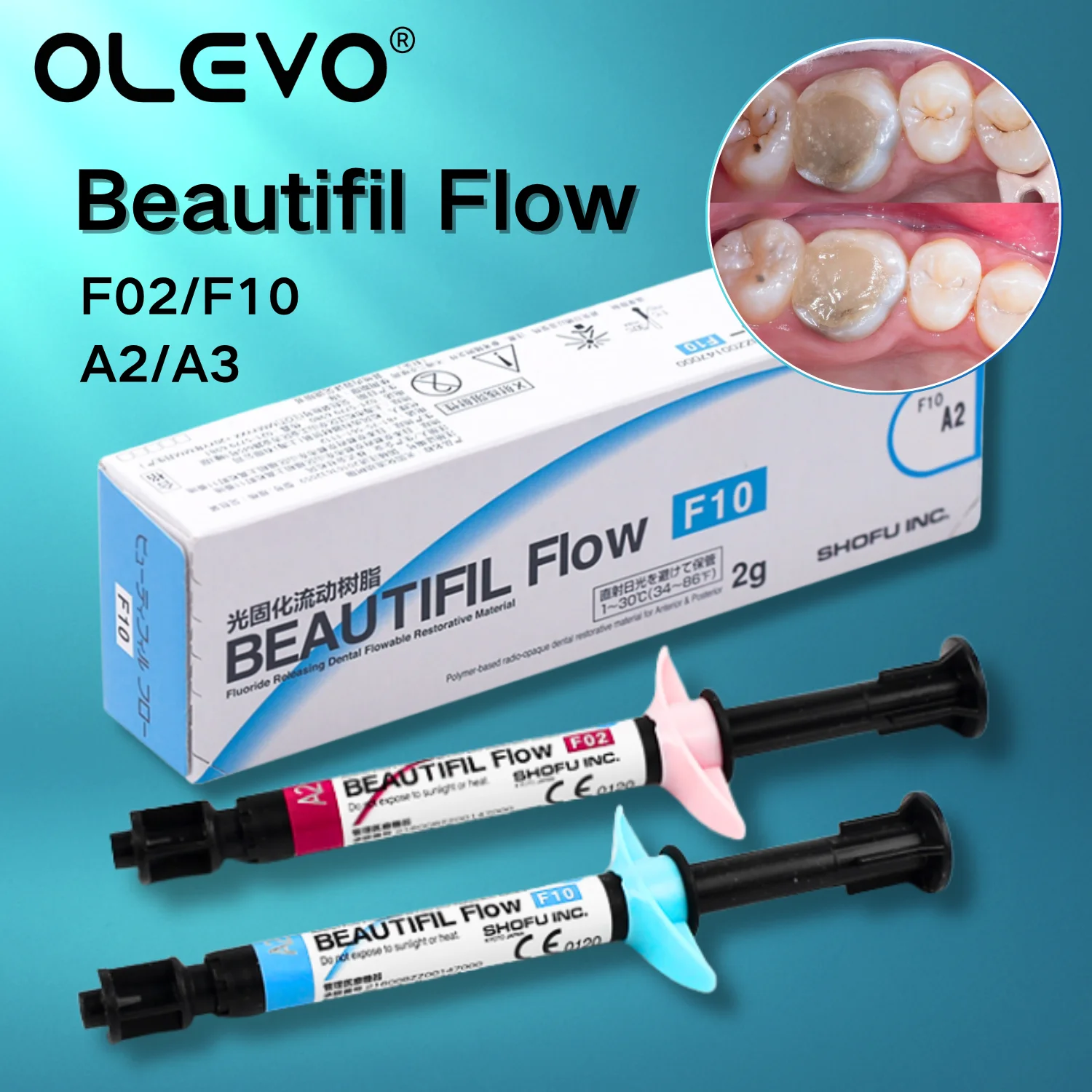 

2 г/шприц SHOFU Beautifil Flow, стоматологическая текущая композитная смола, гиомер, освобождение фторида для наполнения полостью, восстановления