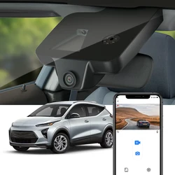 Car Camera for Chevy Chevrolet Bolt EV EUV 2022 2023 2024, FITCAMX 4K UHD Dashcam WIFI Connection APP Control