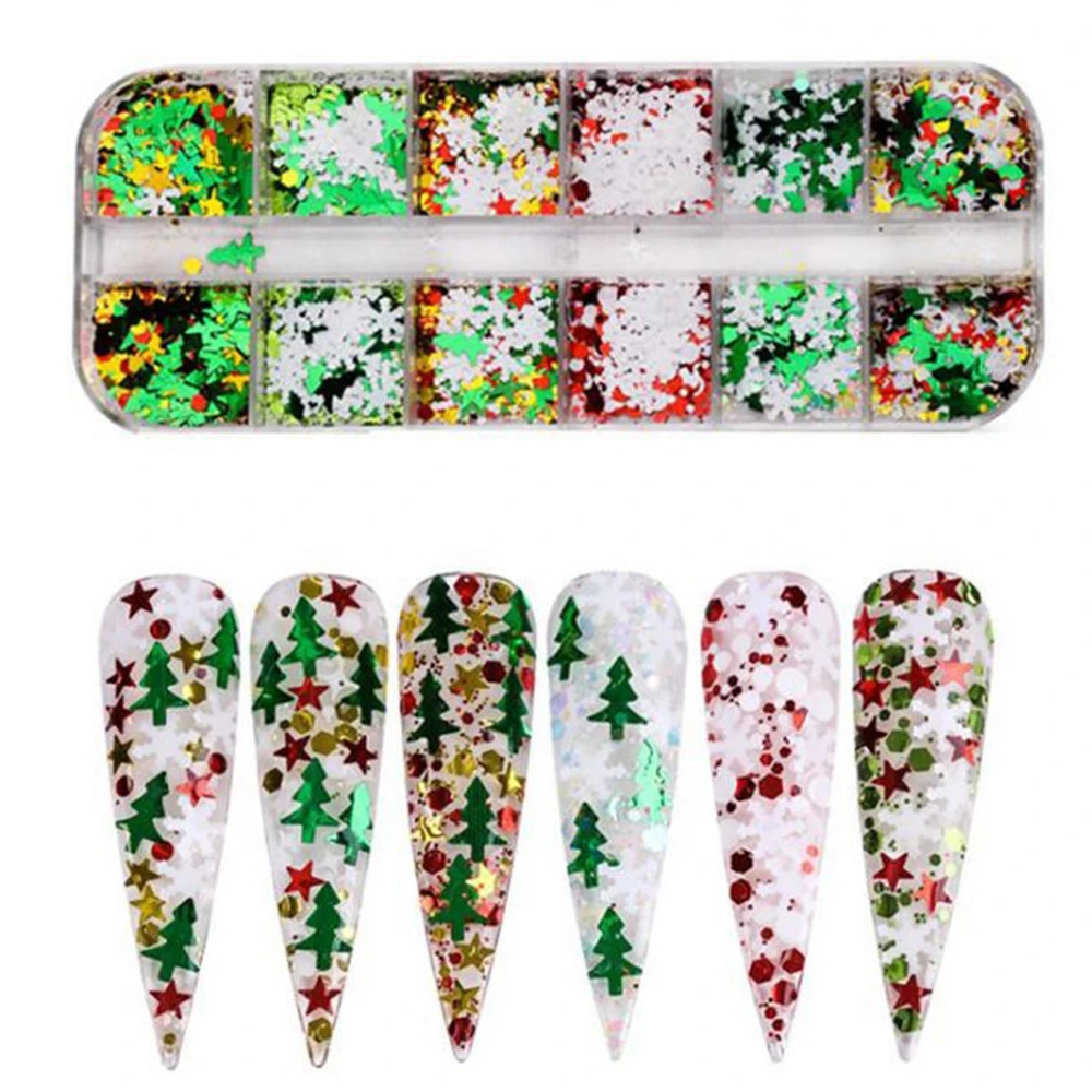 Halloween Nail Sequin Face Body Rhinestones Decorations Jewelry Sparkle Christmas Ghost Skeleton Glitters Club Party Accessories