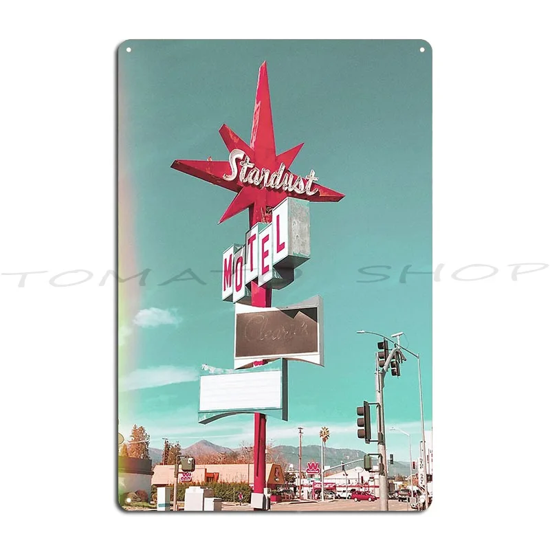 Stardust Motel View 2 Metal Plaque Poster Classic Party Club Pub Mural Wall Decor Printed Tin Sign Poster
