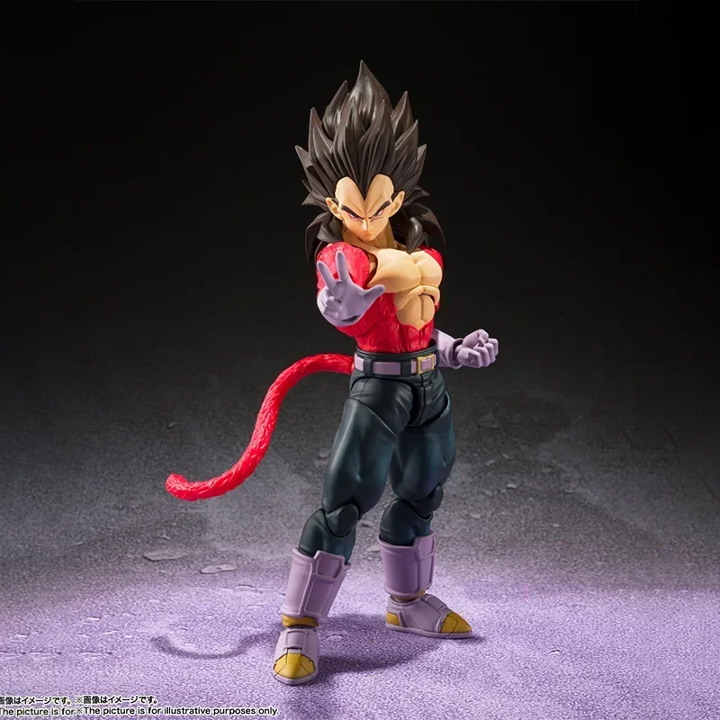 In Stock Bandai S.H.Figure Dragon Ball Figures Super Saiyan 4 Vegeta Model Anime Action Figure Toys For Boys Gifts Collection