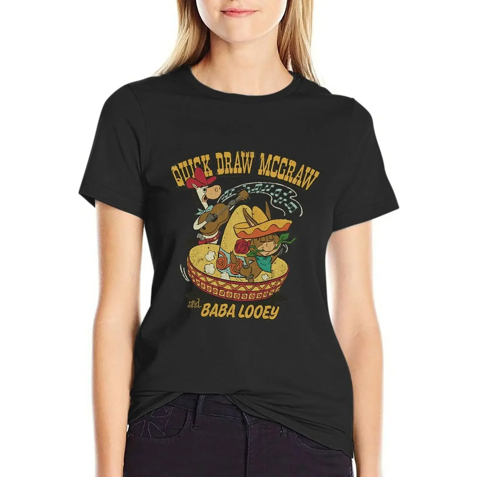 

Lover Gifts Quick Kids Draw Horse Music T-Shirt sports fans vintage plain Aesthetic clothing Woman clothing