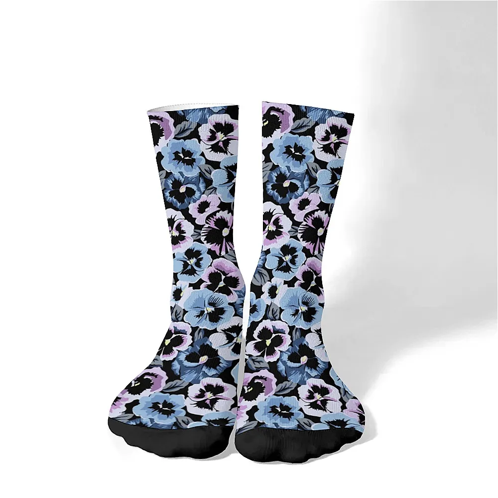 Новинка универсальных носков Kafube с цветочным узором, модный и милый универсальный стиль, дышащий и теплый идеальный подарок