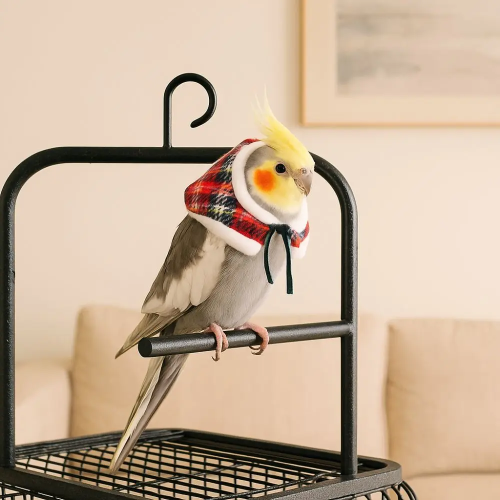 Capa cálida para hámster a prueba de viento, cómoda capa navideña para loros, ropa festiva ajustable para Cosplay de mascotas, fiesta para mascotas