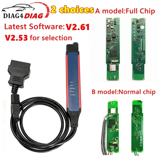 Imagen 2 del producto Última versión, herramientas de diagnóstico de alta resistencia para camiones con Chip completo, lector de escáner para camiones, herramienta de diagnóstico de fallos de motor inalámbrico Wifi