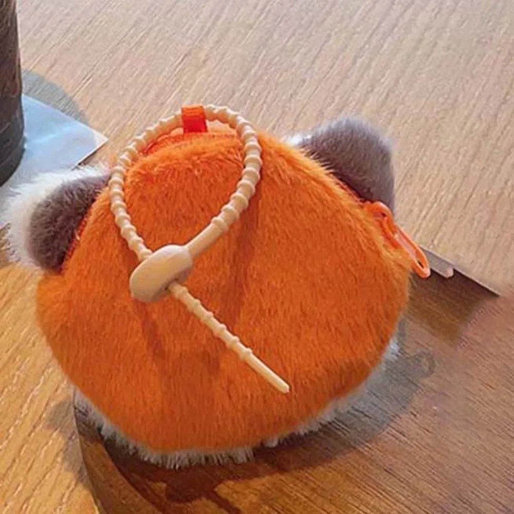 ヘッドフォンバッグ牛ぬいぐるみイヤホンバッグアライグマバッグペンダントぬいぐるみ小銭入れ漫画かわいいぬいぐるみ財布ペンダント子供のギフト