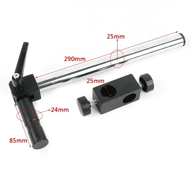 Regulowany uniwersalny ramię wysięgnika 25mm średnica 32mm złącze dla 25mm 32mm średnica filar mikroskop Stereo wideo statyw