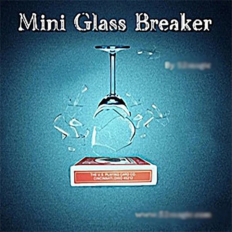 Magic Tricks Mini Glass Breaker  Comedy Stage Magia Illusions Gimmick  Device Props Accessories Remote Control Breaking