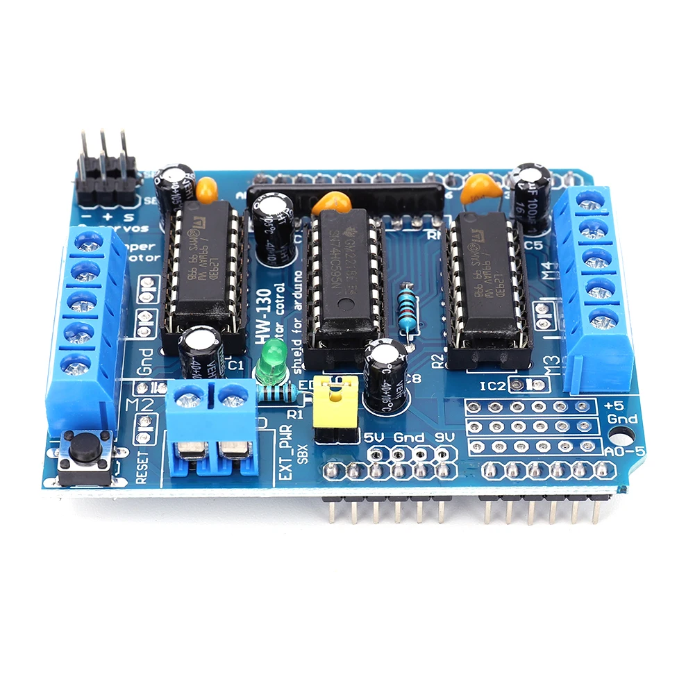 L293D Motor Drive Shield Expansion Module 4.5-36V 4CH Motor Driver Shield Module for Arduino Raspberry Pi DIY Experiments