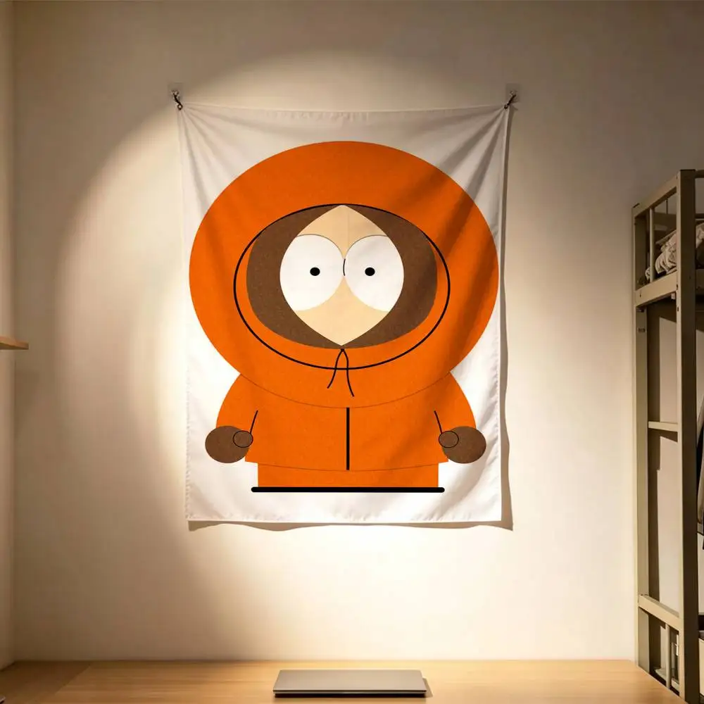 Funny S-South Park Flags Wall Hanging Background Art Banner for Bedroom Home Outdoor Decor
