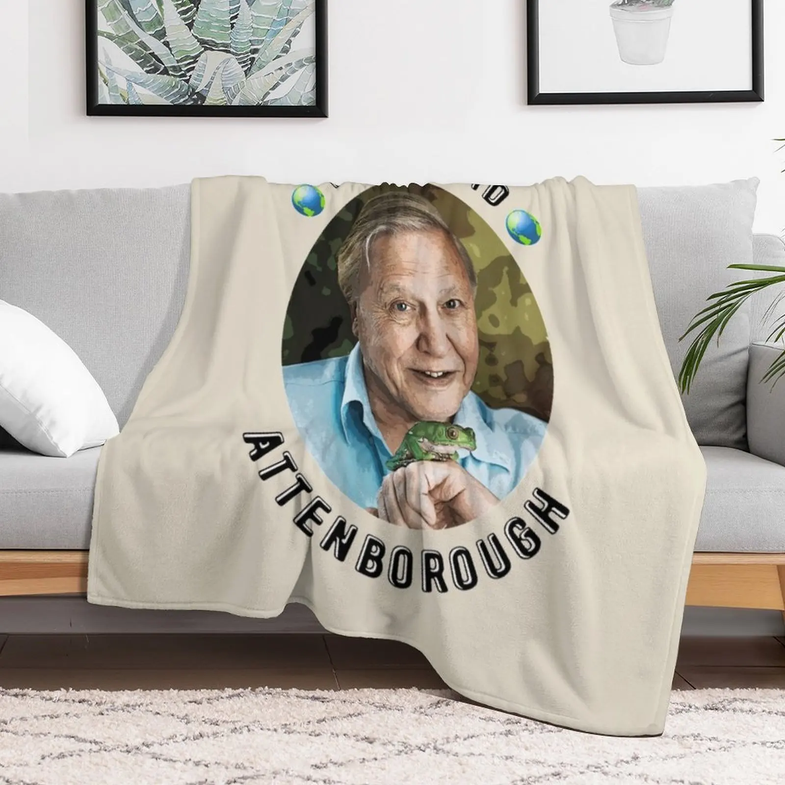 I Love David Attenborough Throw Blanket sofa bed halloween Blankets