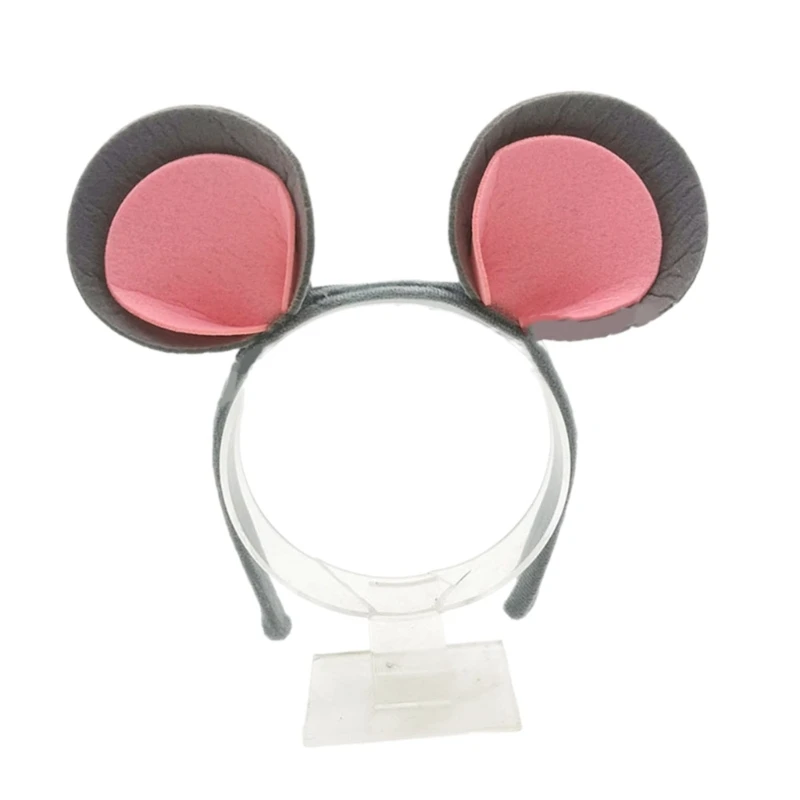 Mouse Ear Headband Cartoon Animal Hairhoop Kids Cosplay Costume Funny Headwear