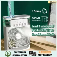 Xiaomi Summer 3-in-1 Portable Fan Air Conditioners Fan With LED Night Light Household Small Air Cooler For Home Adjustable