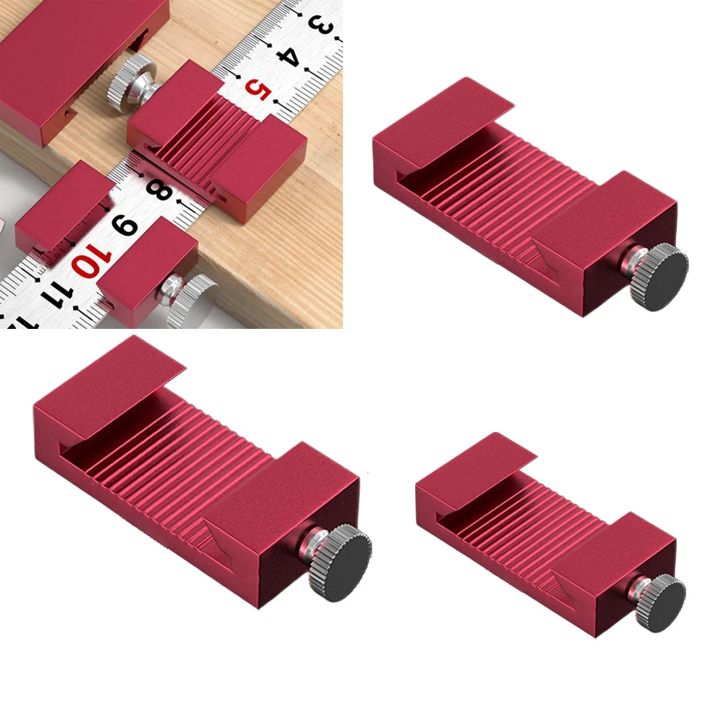 26mm Steel Ruler Stop Gauge Carbon Steel Material Easy To Use For Accurate Marking Quick Drawing Straight Lines