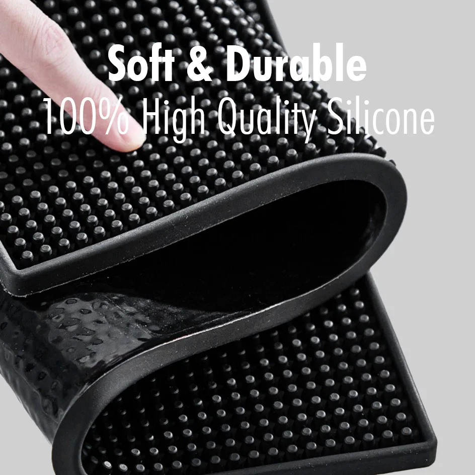 Bar Mat Rubber Anti-slip PVC Coffee Bar Mats Cup Mat Waterproof Heat Resistant Durable Drain Mat for Home Bar Cafe
