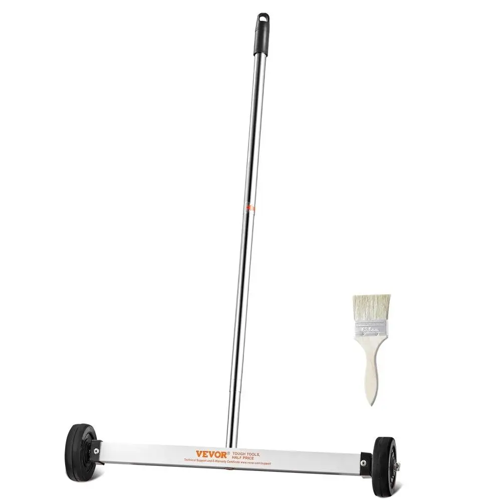 

Magnetic Sweeper with Wheels 17inch Mini 10lbs Capacity Adjustable Handle