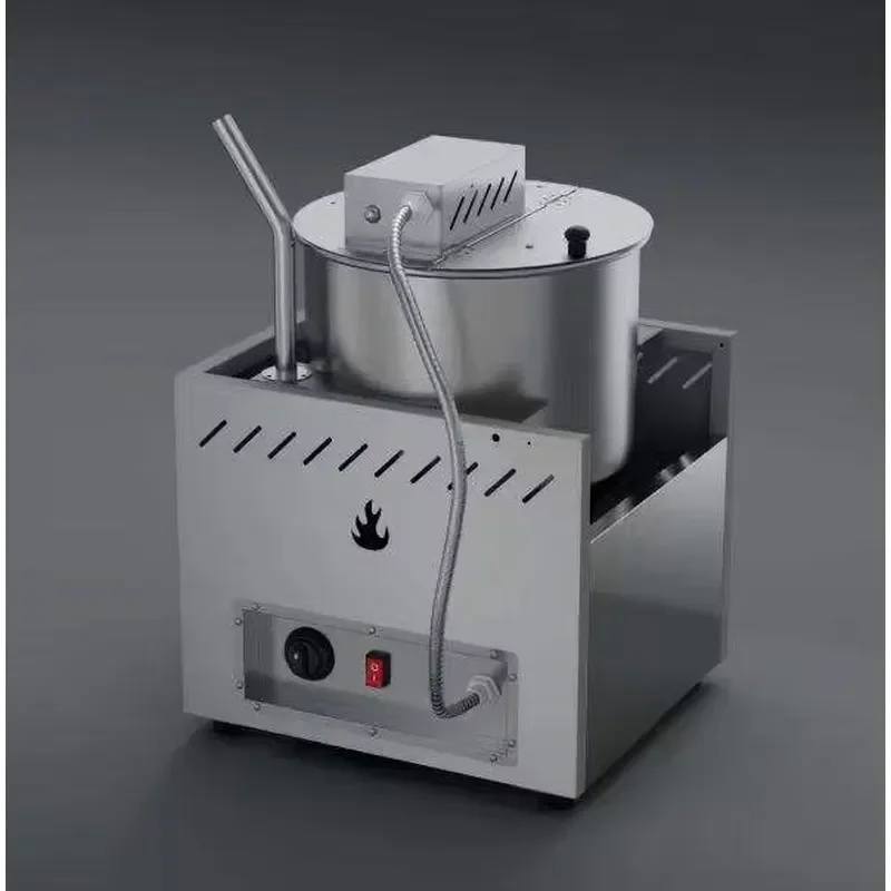 Commercial Gas Popcorn Machine Automatic Snack Maker for Theater Carnival Street Food Business High Efficiency Stainless