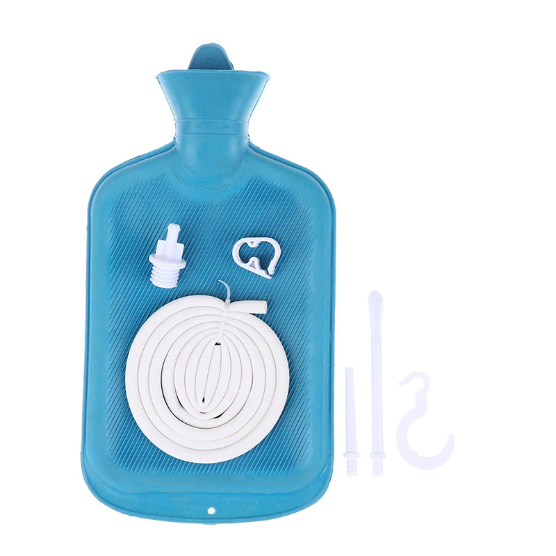 Kit de bolsa de Enema reutilizable de silicona para limpieza de Colon, Kit de bolsas de endodoncia desintoxicadas para el cuidado de la salud, lavado Vaginal y Anal, 2L, nuevo