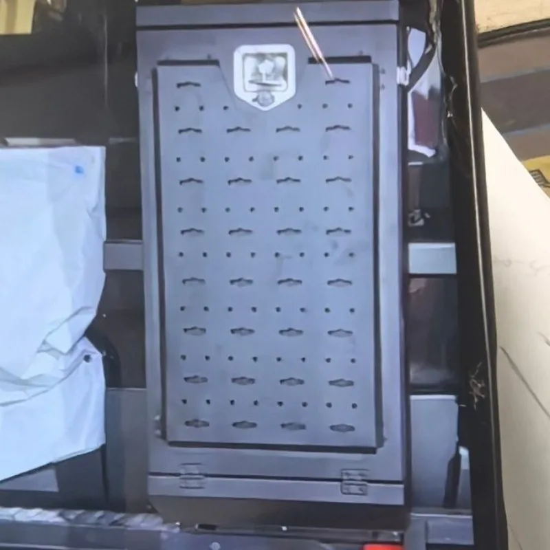 The lock is strong and durable, and the space is quite large, suitable for various RVs