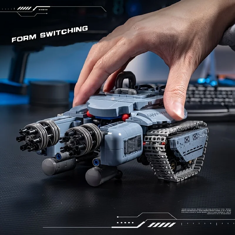 MOC Technische Starcraftes Vechter Siege Tank Gepantserde Robot Model Bouwstenen War Machine Montage Bricks Speelgoed Kinderen Geschenken