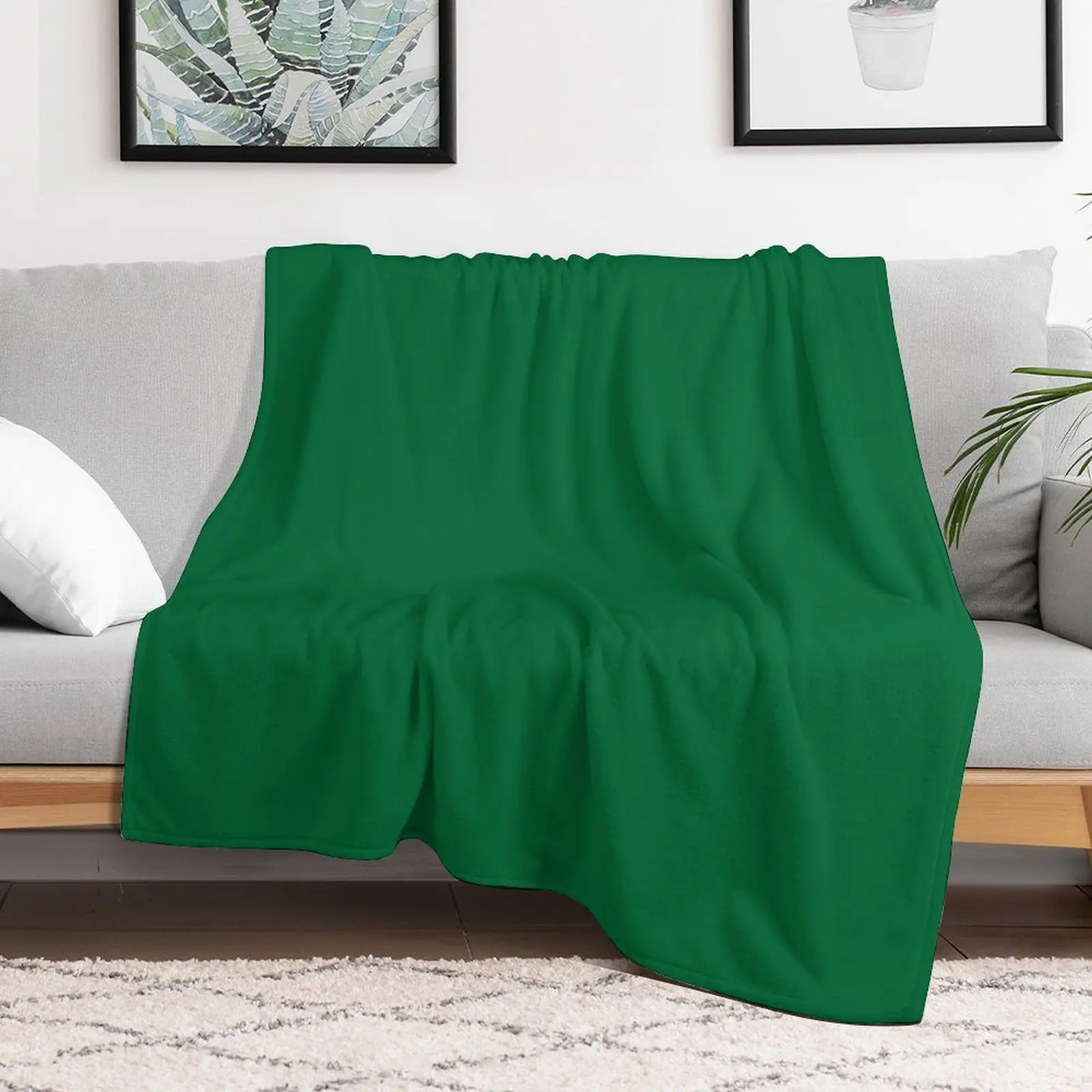 Pure Forest Green - Lowest Price On Site Throw Blanket warm for winter Weighted Blankets