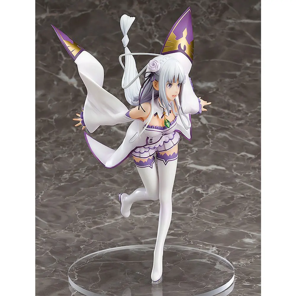 25CM Anime A Different World From Scratch Figure Emilia Fly Posture Anime Model Toys Gift Ornaments Collection Decoration PVC