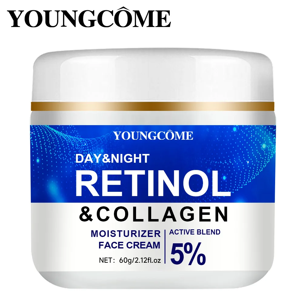 Crema Facial de ácido hialurónico, colágeno, Retinol, antiarrugas, ojeras, reafirma los poros, hidrata, aclara las líneas finas