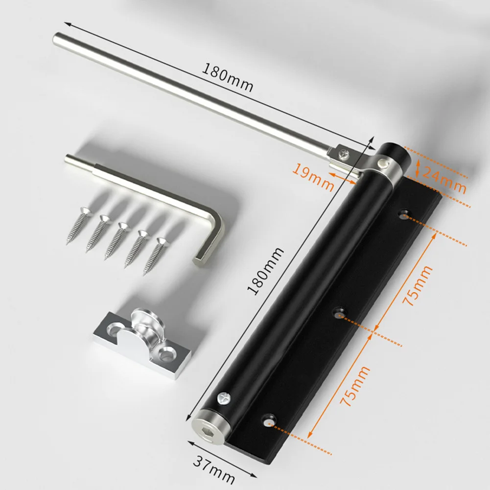 Door Safety Aluminum Door Closer Spring Buffer Door Closer Automatic As Shown In The Picture Regular Door Suitable