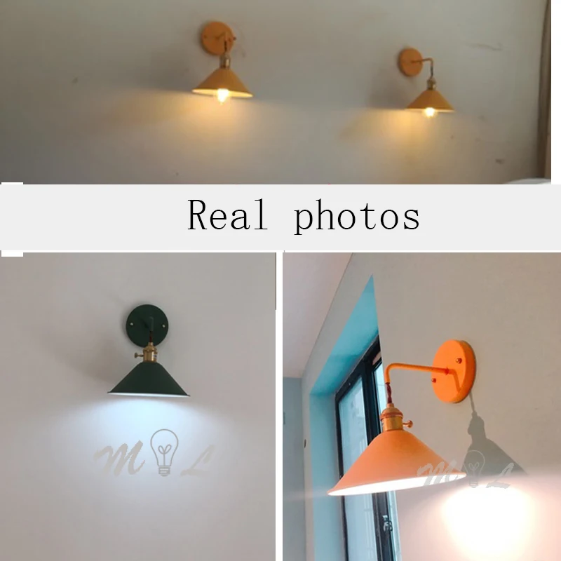 Modern Wall Lamps Beside Wall+lamps E27 Sconces Wall Light Fixtures Bedroom Lamp Simple Iron Washer Bathroom Mirror Wall Light
