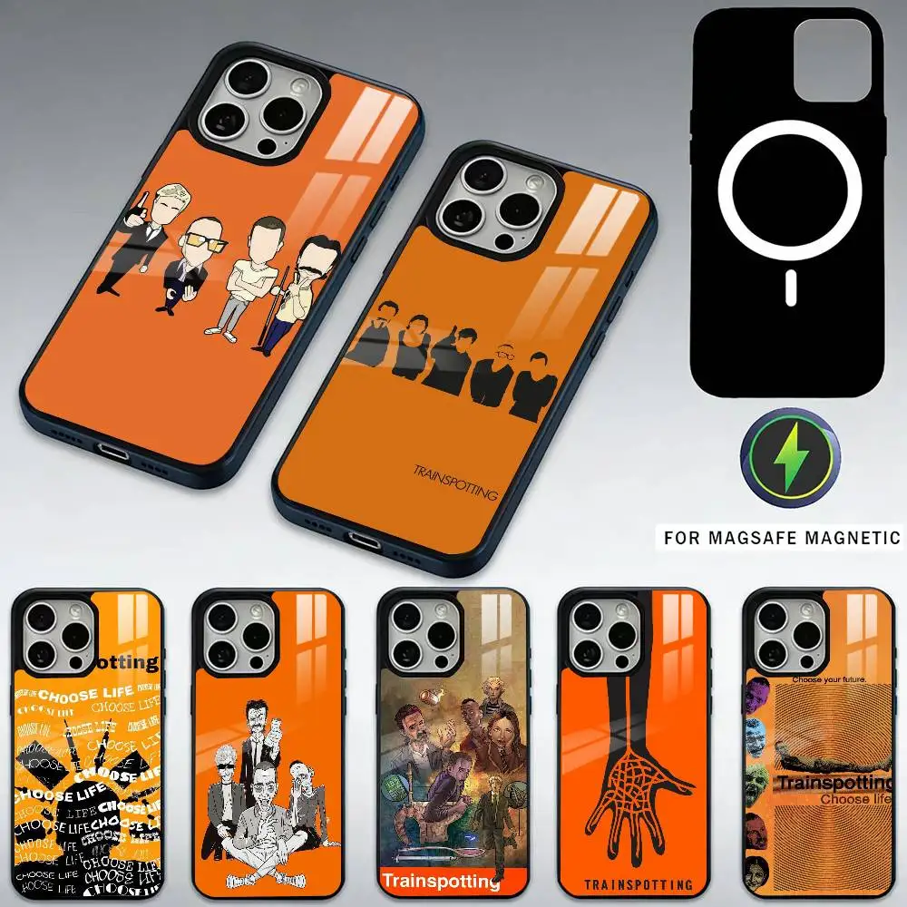 

Чехол для телефона T-Trainspotting для iPhone 17,16,15,14,13,12,11 Plus, Pro Max, магнитный для беспроводной зарядки Magsafe