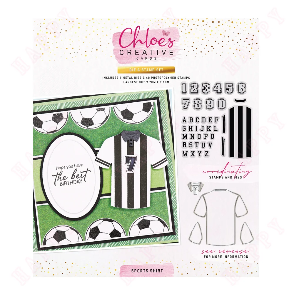 

Sports Shirt Metal Cutting Dies And Clear Stamps For DIY Scrapbook Photo Album Handmade Paper Card Decoration Craft Cut Die
