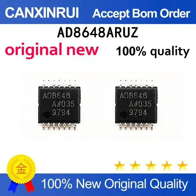 

(5-100 pieces)Brand new original AD8648ARUZ package TSSOP14 silk screen AD8648 precision operational amplifier IC