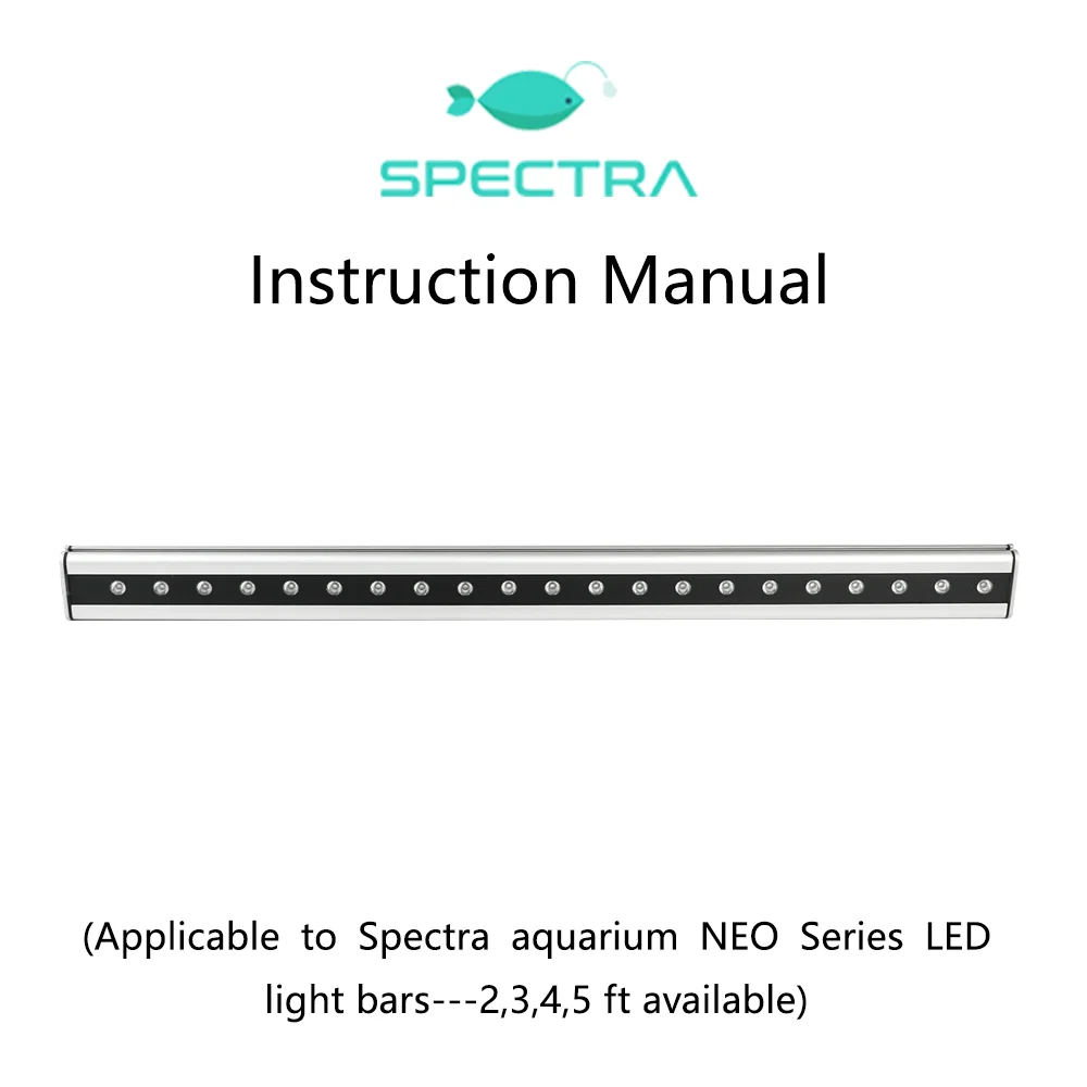 Spectra NEO Series Customizable Timer Waterproof Adjustable Versatile Aquarium LED Light Bar for Marine Coral Reef Fish Tank