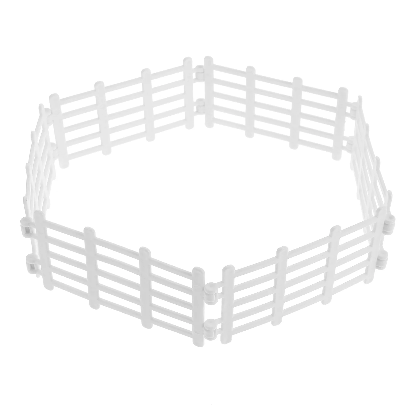 

50 Pcs Fence Model Mini Garden Ornament Simulated Farm Toy Animal Plastic Models Accessories Simulation Decor