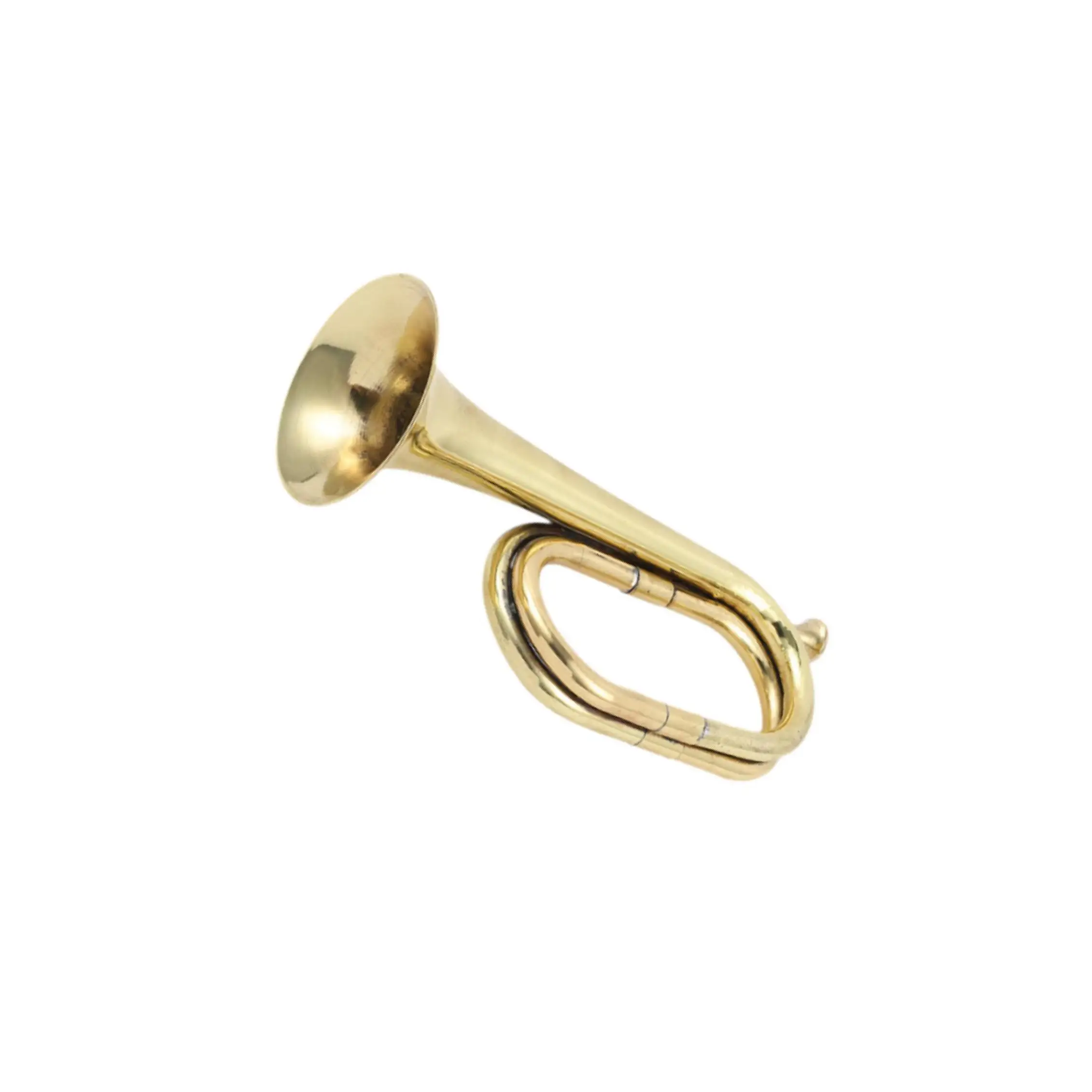 Trumpet with Mouthpiece Scouting Trumpet Bugle for Beginner School Orchestra Gold
