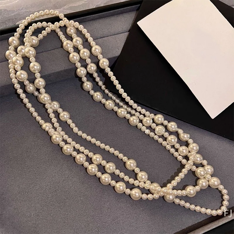 

[YU]Imitation Pearl Multi-layered Women's Necklace Exaggerated Fashion High Street Club Party Banquet Necklace For Women Jewelry