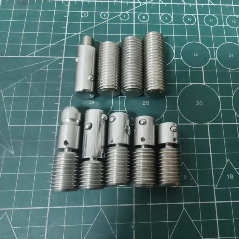 Stainless Steel Quick‑Release Swivel Joint M16 Thread Buckle Swivel Adapter TPE Silicone Doll Accessories Connecting Screw