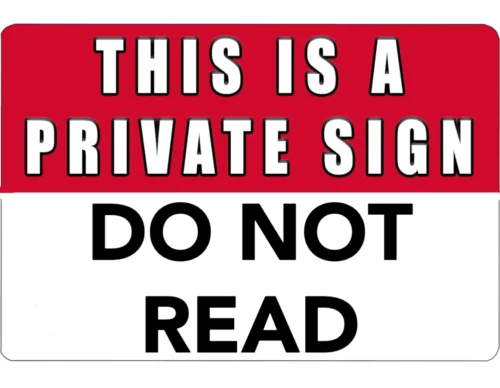 Metal Plate Warn Private Sign Do Not Read Home Wall Decor Funny Novelty Tin Cave