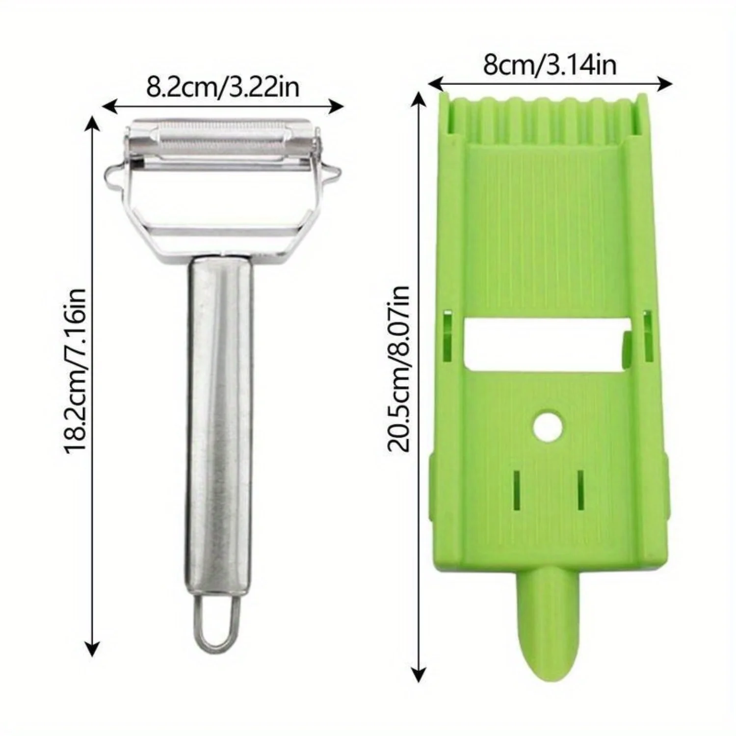 2 pçs/set, descascador multifuncional de lâmina dupla para cozinha, ferramenta de descascar frutas e batatas, cortador de vegetais portátil, cozinha