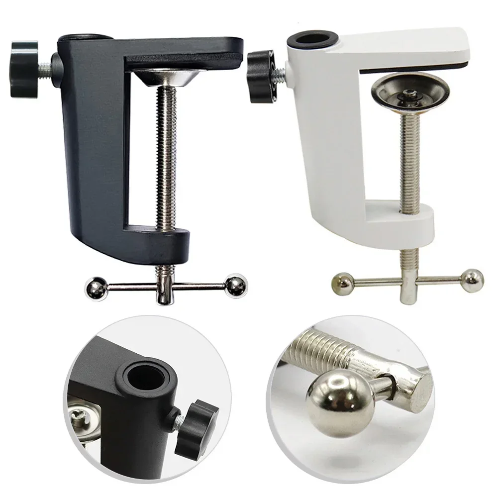 

Aluminum Alloy Support Bracket Aluminum Alloy Bracket C-shaped Desk Clamp Black Aluminum Alloy Clamp Two-way Joints