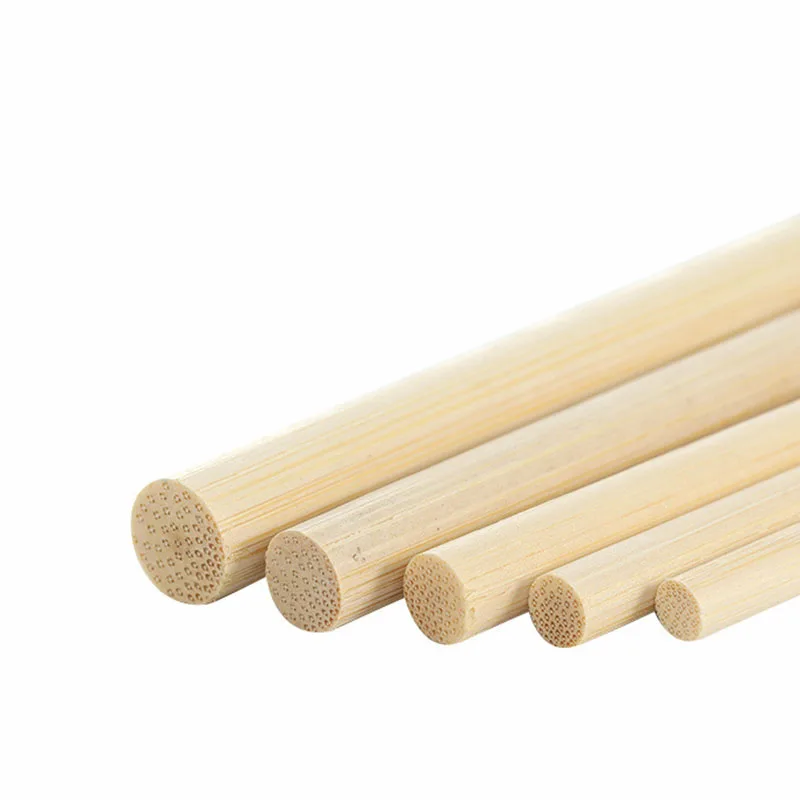 3-8mm Round Wooden Stick For Crafts Food Ice Model Making Cake Dowel DIY Durable Dowel Building Model Woodworking Tool