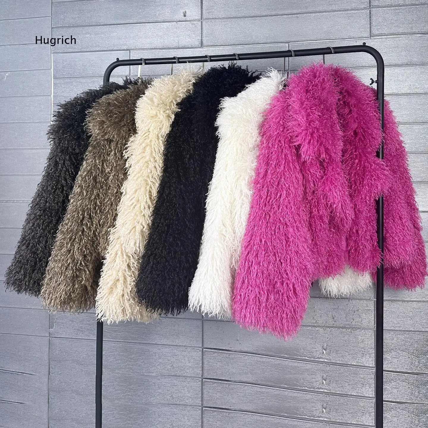 Women Loose Lapel Collar Faux Toka Fur Coat Tie Dye Printed Faux Sheep Fur Fluffy Outerwear Warm Winter Overcoat For Casual And