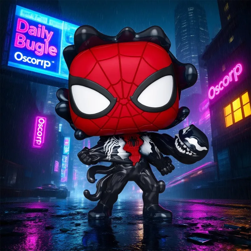 

Genuine Edition FUNKO POP《Marvel Spider-Man Symbiote》Anime Action Desktop Decoration Ornament Model Toys Collectible Model