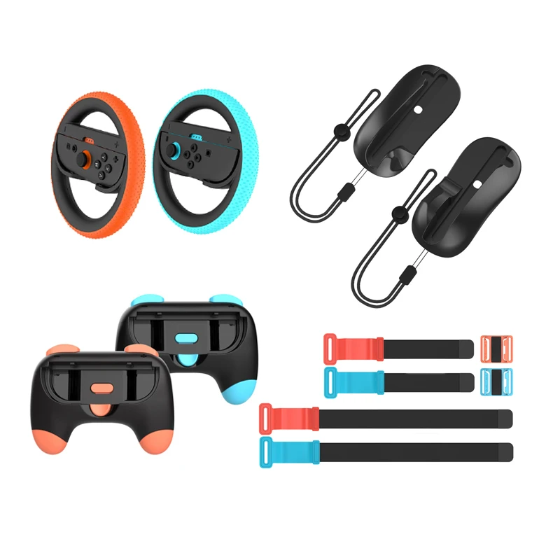 Accessoires de sport pour Switch 2 : Manette de jeu, souris, joystick, support de main, volant de course, sangles de poignet et de jambe pour Switch 2